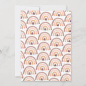 Magical Unicorn Rainbow Girl Einladung (Rückseite)