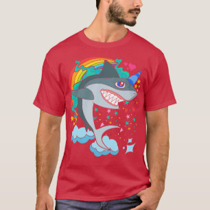 Magical Unicorn Rainbow Sharkicorn Fantasy Animal T-Shirt