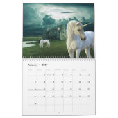 Magical Unicorn Schönes Fantasieland Kalender (Feb 2027)
