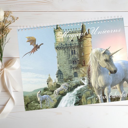 Magical Unicorn Schönes Fantasieland Kalender