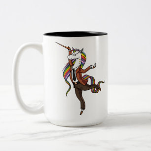 Magical Unicorn School Teacher Zweifarbige Tasse
