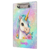 Magical Unicorn Sparkle Rainbow Klemmbrett (Links)