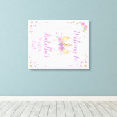 Magical Unicorn Stretched Leinwand Begrüßungszeich (Insitu (Holzboden))