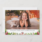 Magical Unicorn Weihnachten Holly Berries 2 Foto (Rückseite)