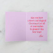 Magical Unicorn Weihnachten Karte (Innenseite)