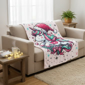 Magical Unicorn Weihnachtsblanket Fleecedecke