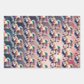 Magical Unicorn Wrapping Paper Geschenkpapier Set (Vorderseite 2)