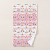 MAGICAL UNICORSTRIPE PINK BADEZIMMER TOWEL SET (Handtuch)