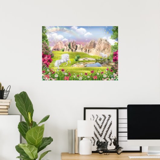 Magical United Kingdom - Fantasy Castle Landschaft Poster (Heimbüro)