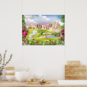 Magical United Kingdom - Fantasy Castle Landschaft Poster (Küche)