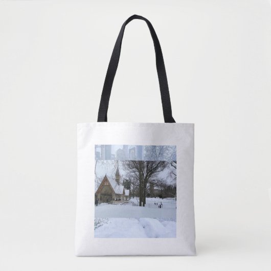 Magical Urban Snow Scene – Winter in the City Tasche (Vorderseite)