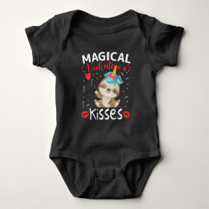 Magical Valentine's Kisses Baby Strampler
