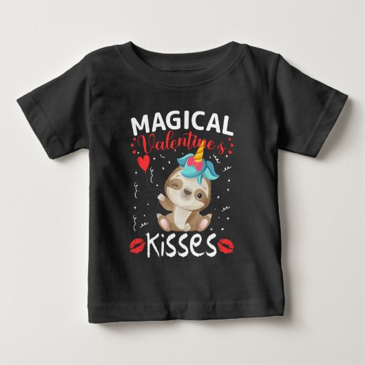 Magical Valentine's Kisses Baby T-shirt (Vorderseite)