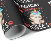 Magical Valentine's Kisses Geschenkpapier (Rolleneckpunkt)