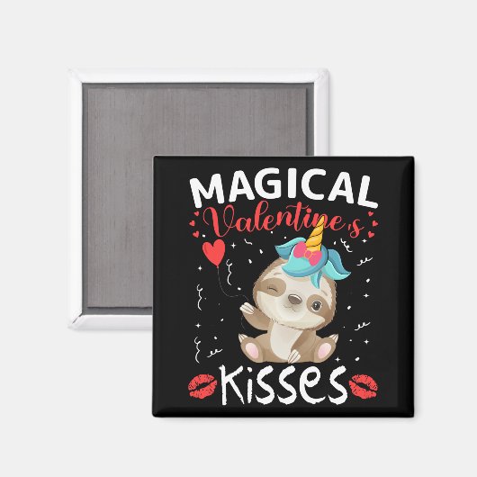 Magical Valentine's Kisses Magnet (Vorderseite/Rückseite)