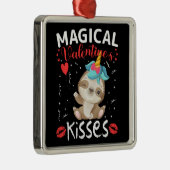 Magical Valentine's Kisses Ornament Aus Metall (Rechts)