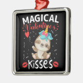 Magical Valentine's Kisses Ornament Aus Metall (Links)