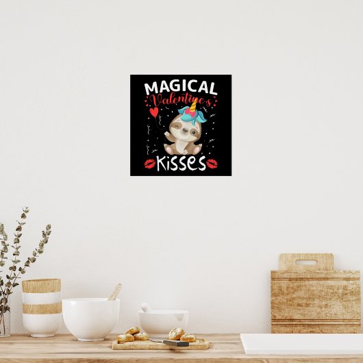 Magical Valentine's Kisses Poster (Küche)