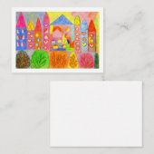 Magical Village Festive Enclosure Card Begleitkarte (Vorne/Hinten)