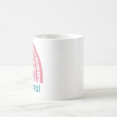 Magical Viva Magenta Boho Rainbow Kaffeetasse (Mittel)