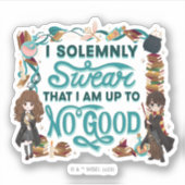 Magical Watercolor "I feierlich Swear" Aufkleber (Vorderseite)