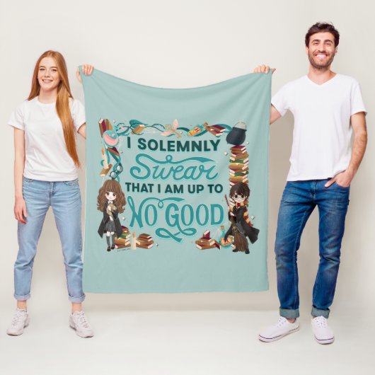 Magical Watercolor "I feierlich Swear" Fleecedecke (Beispiel)