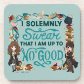 Magical Watercolor "I feierlich Swear" Getränkeuntersetzer (Vorderseite)