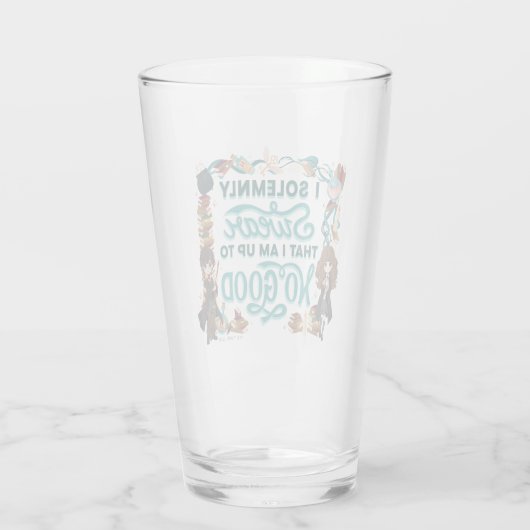 Magical Watercolor "I feierlich Swear" Glas (Rückseite)