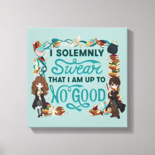 Magical Watercolor "I feierlich Swear" Leinwanddruck