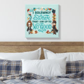 Magical Watercolor "I feierlich Swear" Leinwanddruck (Insitu (Schlafzimmer))