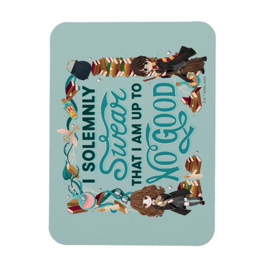 Magical Watercolor "I feierlich Swear" Magnet (Vertikal)