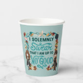 Magical Watercolor "I feierlich Swear" Pappbecher (Rückseite)