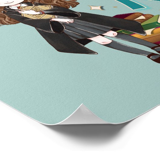 Magical Watercolor "I feierlich Swear" Poster (Ecke)