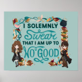 Magical Watercolor "I feierlich Swear" Poster (Vorne)