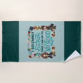 Magical Watercolor "I feierlich Swear" Strandtuch (Vorderseite)