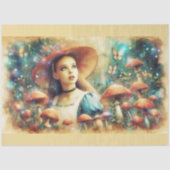 Magical Watercolor Mushroom Woods Decoupage Seidenpapier (Vorderseite)