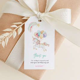 Magical Watercolor Unicorn Vielen Dank für Ihre Un Geschenkanhänger