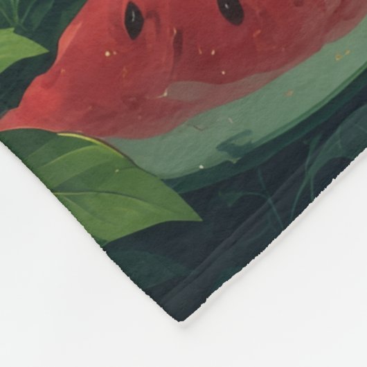 Magical Watermelon Garden - Natur Fantasy Blanket Fleecedecke (Ecke)
