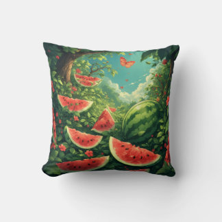 Magical Watermelon Garden - Natur Fantasy Blanket Kissen
