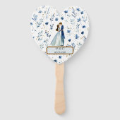 Magical Wedding Hand Fans – Watercolor Style Fächer (Vorderseite)