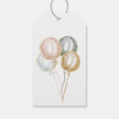 Magical Whales Balloons Babydusche Geschenkanhänger (Rückseite)