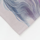 Magical White Gold Horn Unicorn Fleecedecke (Ecke)