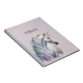 Magical White Gold Horn Unicorn  Notizblock (Rechte Seite)