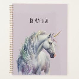 Magical White Gold Horn Unicorn  Planer