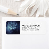 Magical Wild Wolf mit Phantastischen blauen Augen (Insitu)