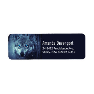 Magical Wild Wolf mit Phantastischen blauen Augen