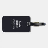 Magical Wild Wolf mit Phantastischen blauen Augen Gepäckanhänger (Rückseite horizontal)