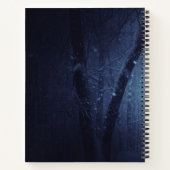 Magical Wild Wolf mit Phantastischen blauen Augen Notizblock (Rückseite)