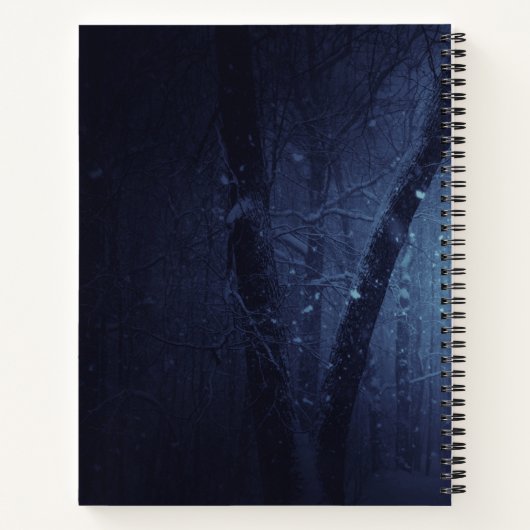 Magical Wild Wolf mit Phantastischen blauen Augen Notizblock (Rückseite)