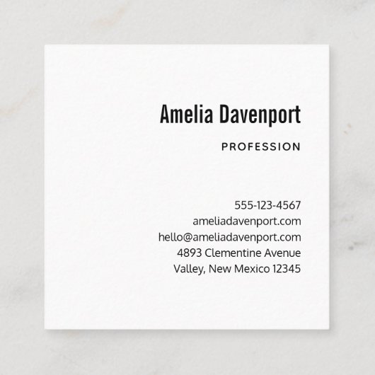 Magical Wild Wolf mit Phantastischen blauen Augen Quadratische Visitenkarte (Rückseite)